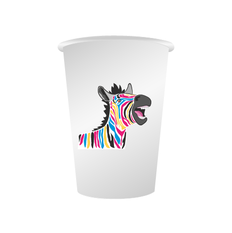 Pappbecher BIO | 400 ml einwandig | rundum bedruckt