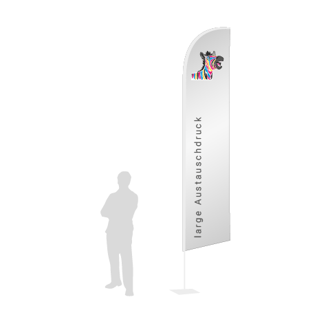 Beachflag Wind Austauschdruck | Large (400 cm) | einseitig bedruckt