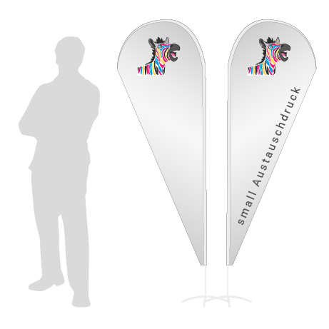 Beachflag Drop Austauschdruck | Small (210 cm) | beidseitig bedruckt