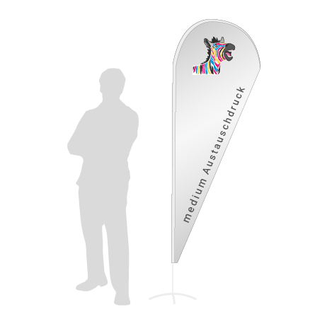 Beachflag Drop Austauschdruck | Medium (280 cm) | einseitig bedruckt