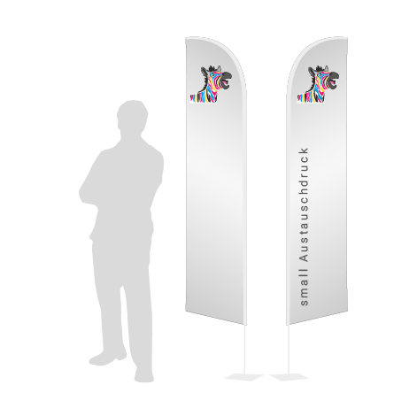 Beachflag Wind Austauschdruck | Small (260 cm) | beidseitig bedruckt
