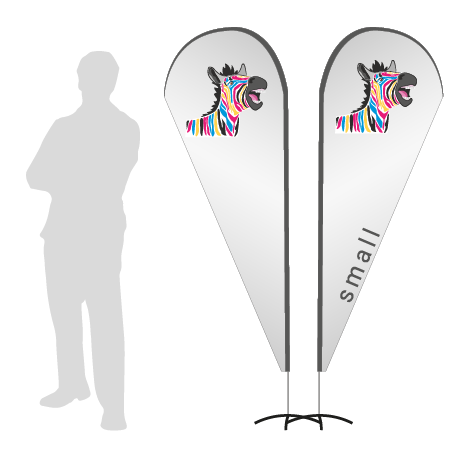 Beachflag Drop | Small (210 cm) | beidseitig bedruckt